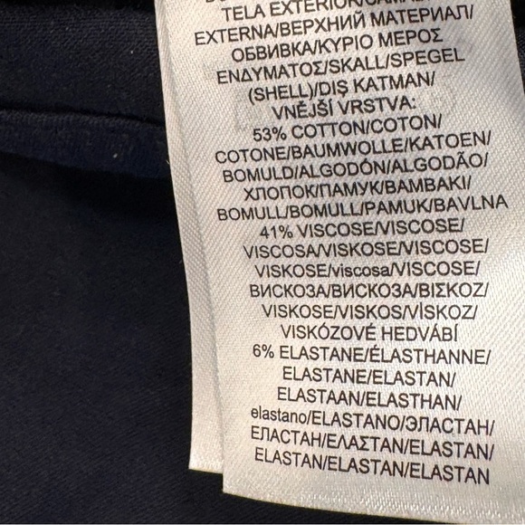 LAUREN RALPH LAUREN WOMENS NAVY BLUE SHORTS STRETCH  SIZE 14 - Picture 6 of 12